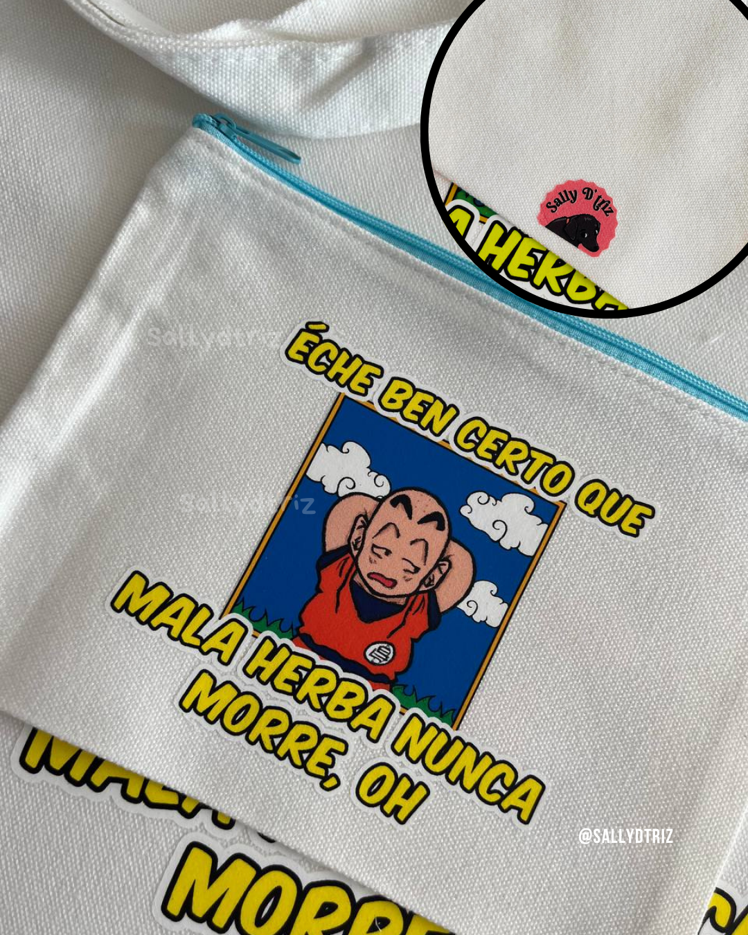 Tote Bag, estuche y pegatina de Dragon Ball