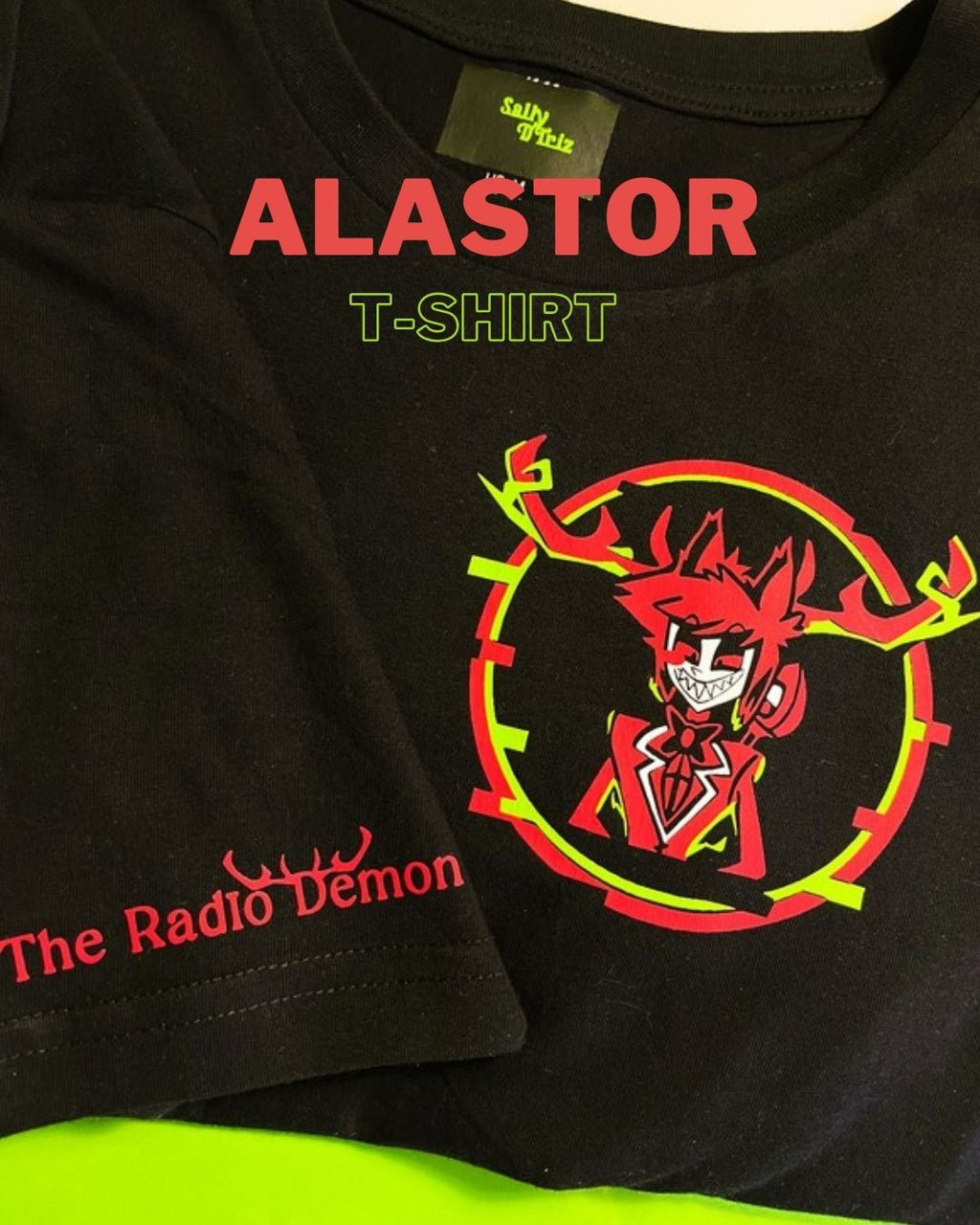 Alastor y Lucifer Hazbin hotel camisetas (copia)