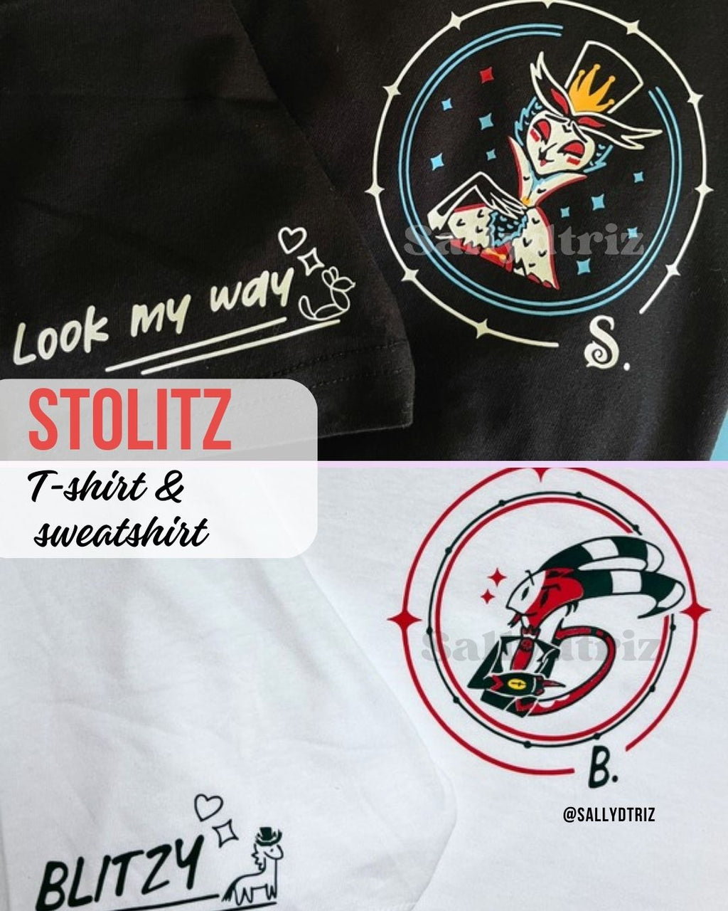 Stolas y Blitzo camisetas Helluva boss