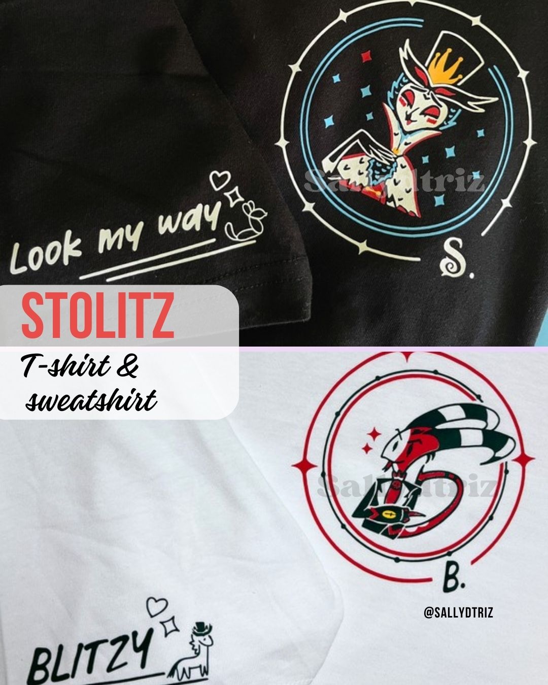 Stolas y Blitzo camisetas Helluva boss