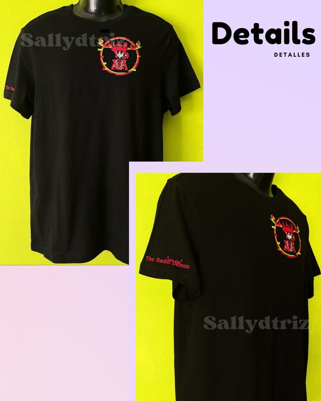 Alastor y Lucifer Hazbin hotel camisetas (copia)