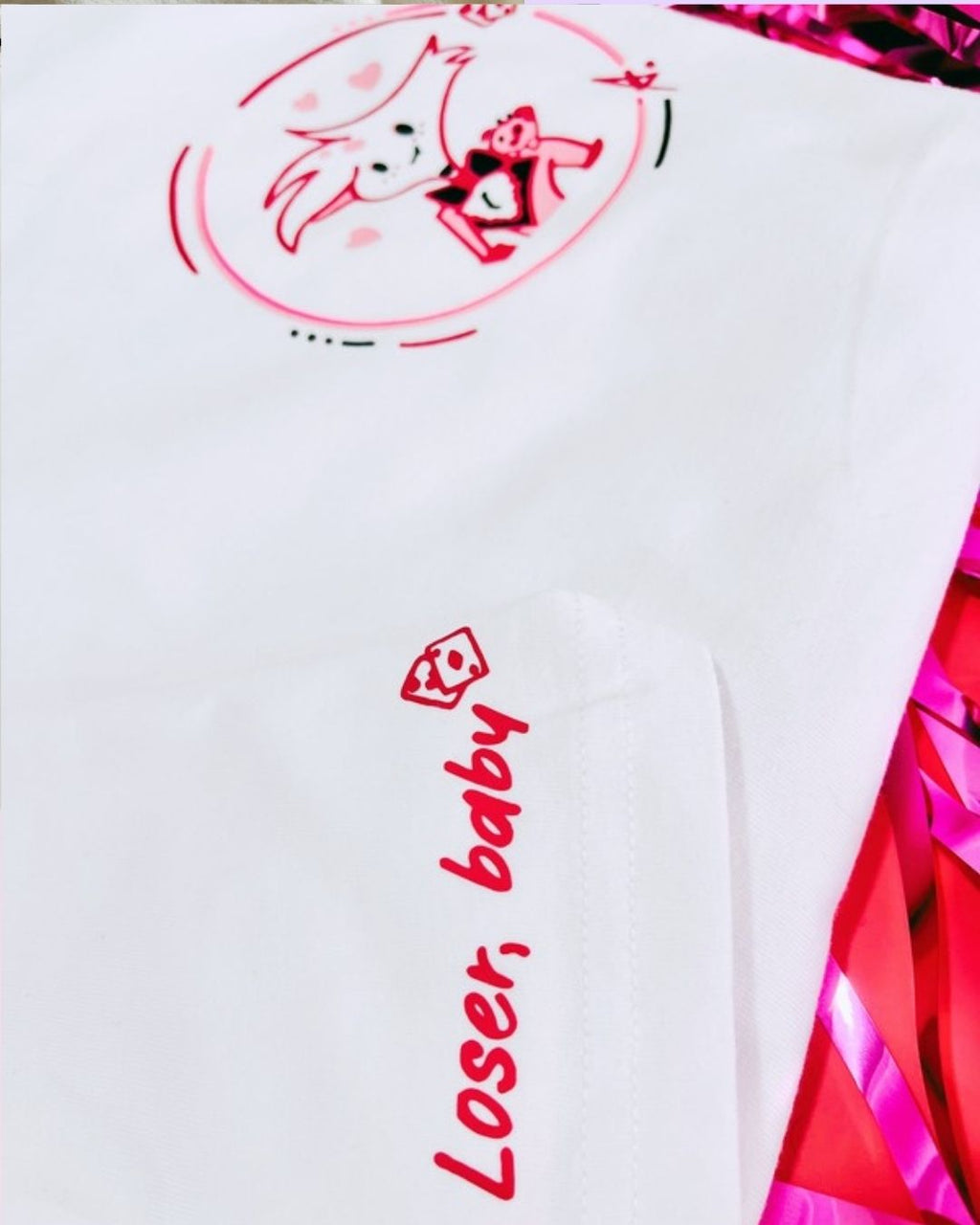 Husk y Angel Dust Hazbin hotel camisetas