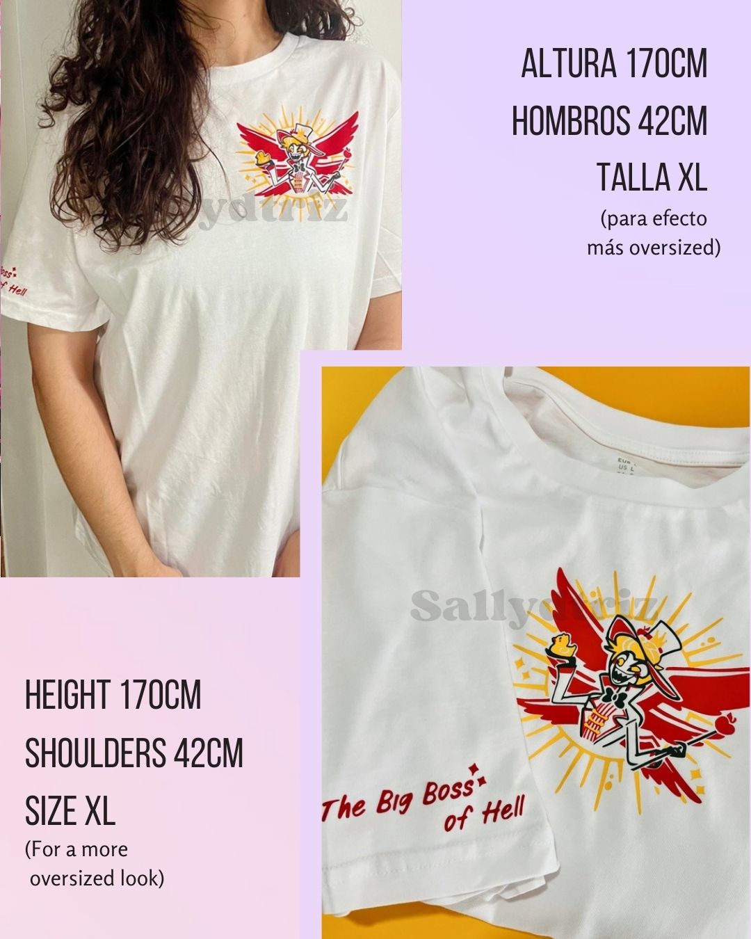 Alastor y Lucifer Hazbin hotel camisetas (copia)
