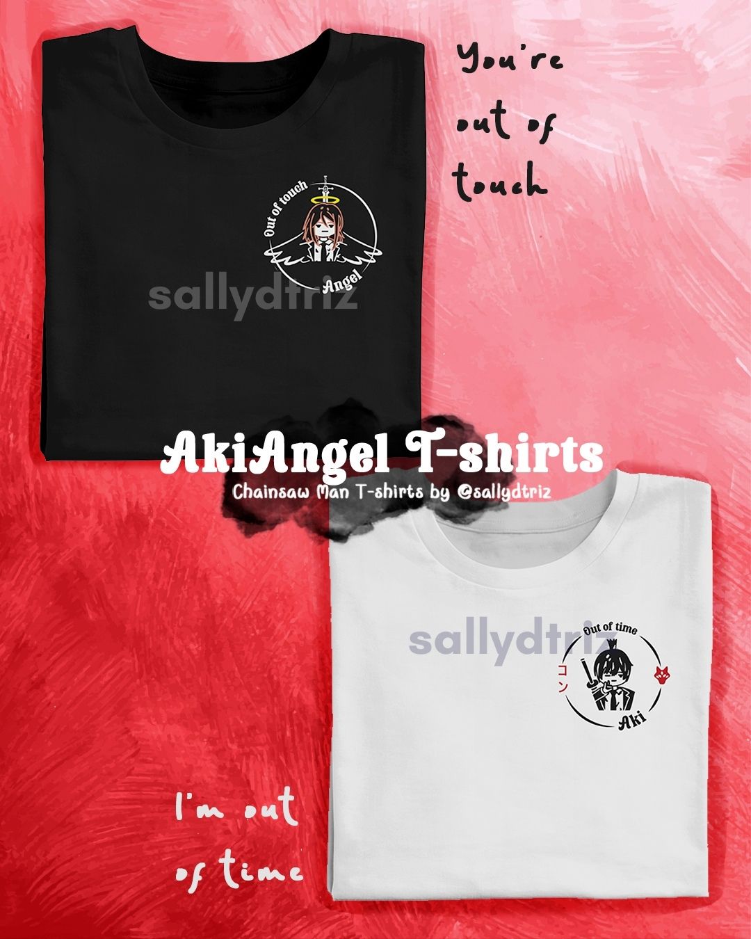 Aki y Ángel camisetas Chainsaw Man