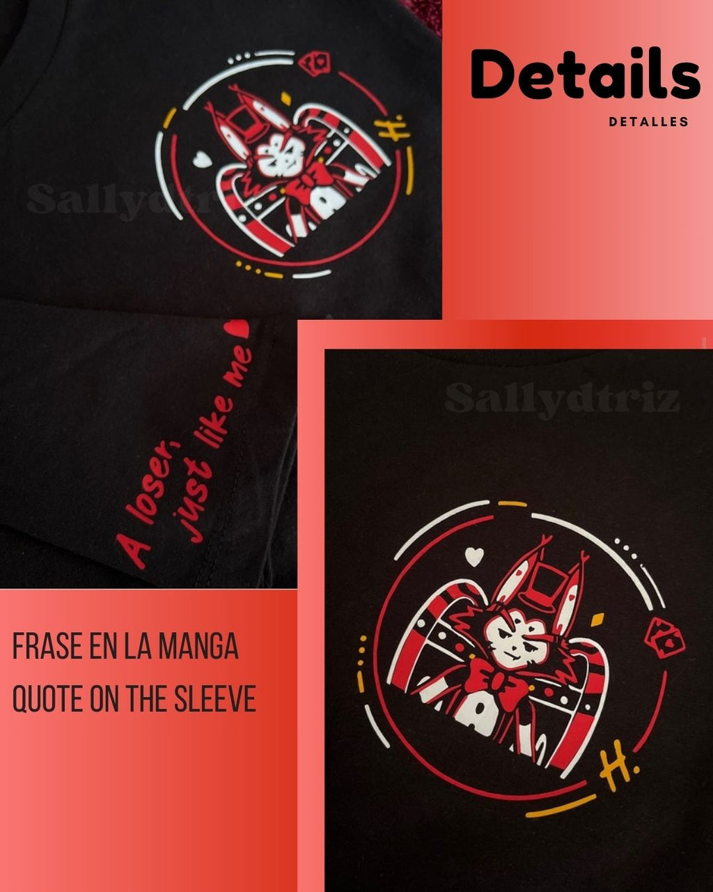 Husk y Angel Dust Hazbin hotel camisetas