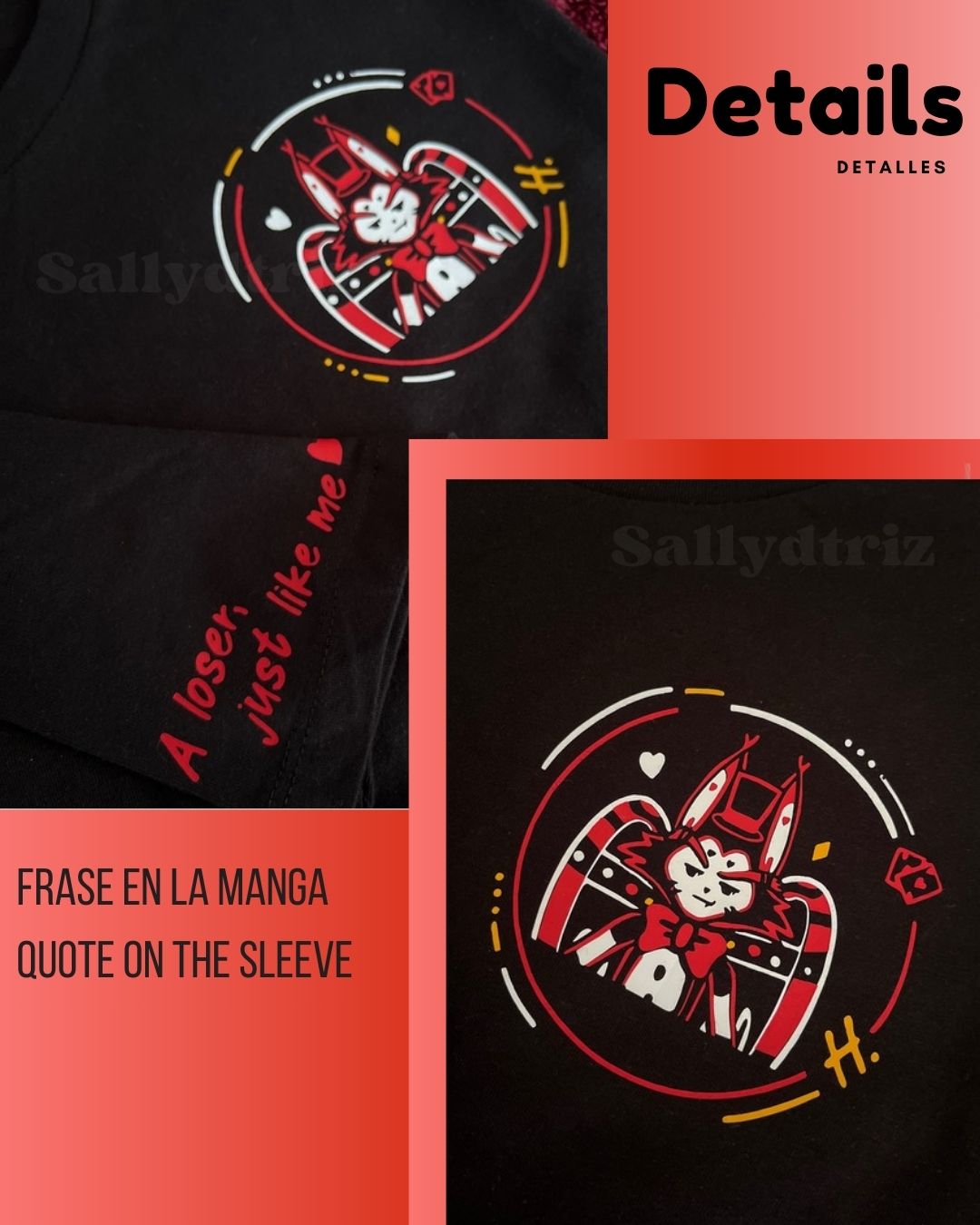 Husk y Angel Dust Hazbin hotel camisetas