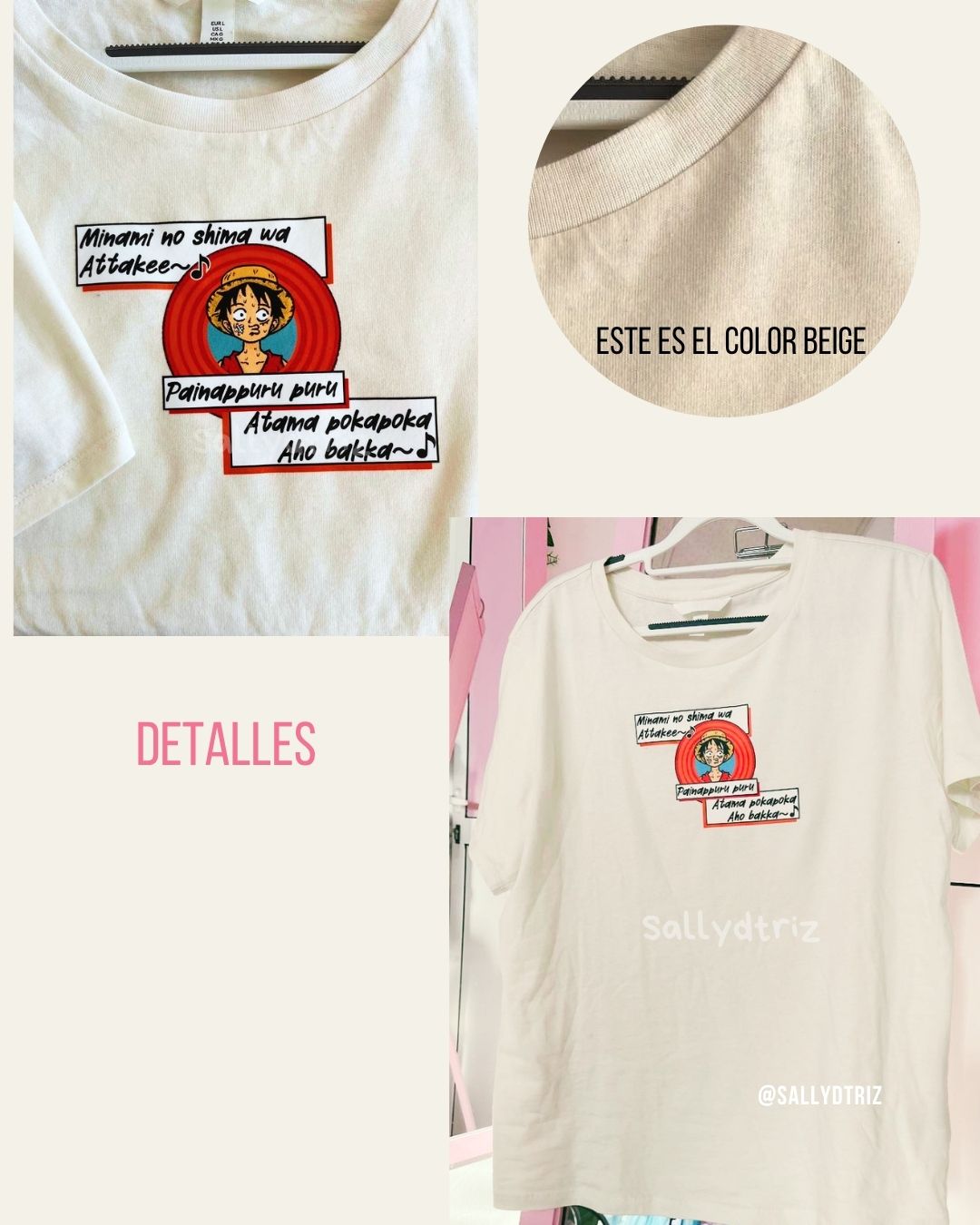 Luffy camisetas Varios COLORES