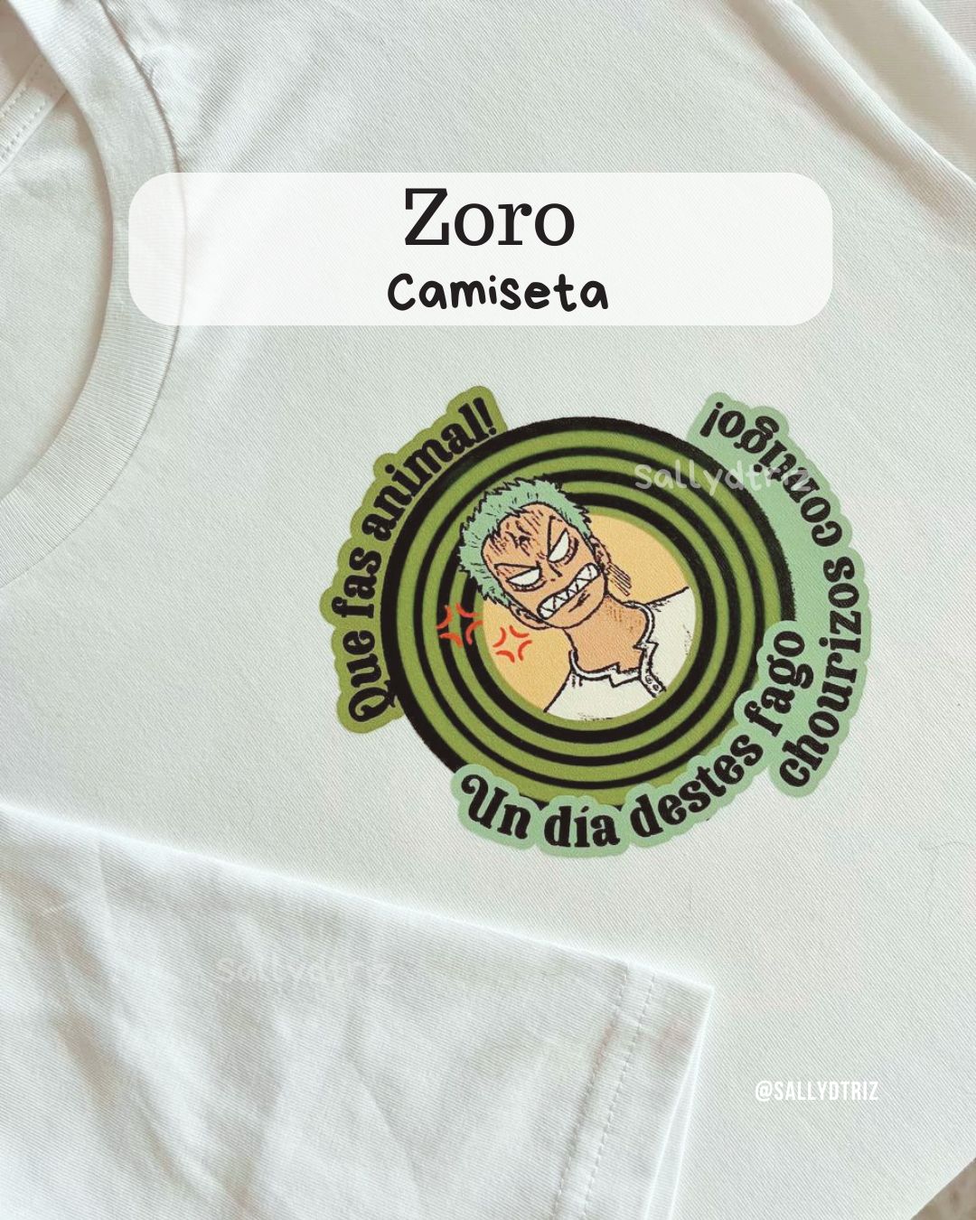 Zoro camisetas Varios COLORES