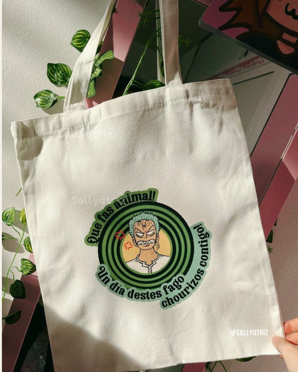 Tote Bag, estuche y pegatina de Zoro