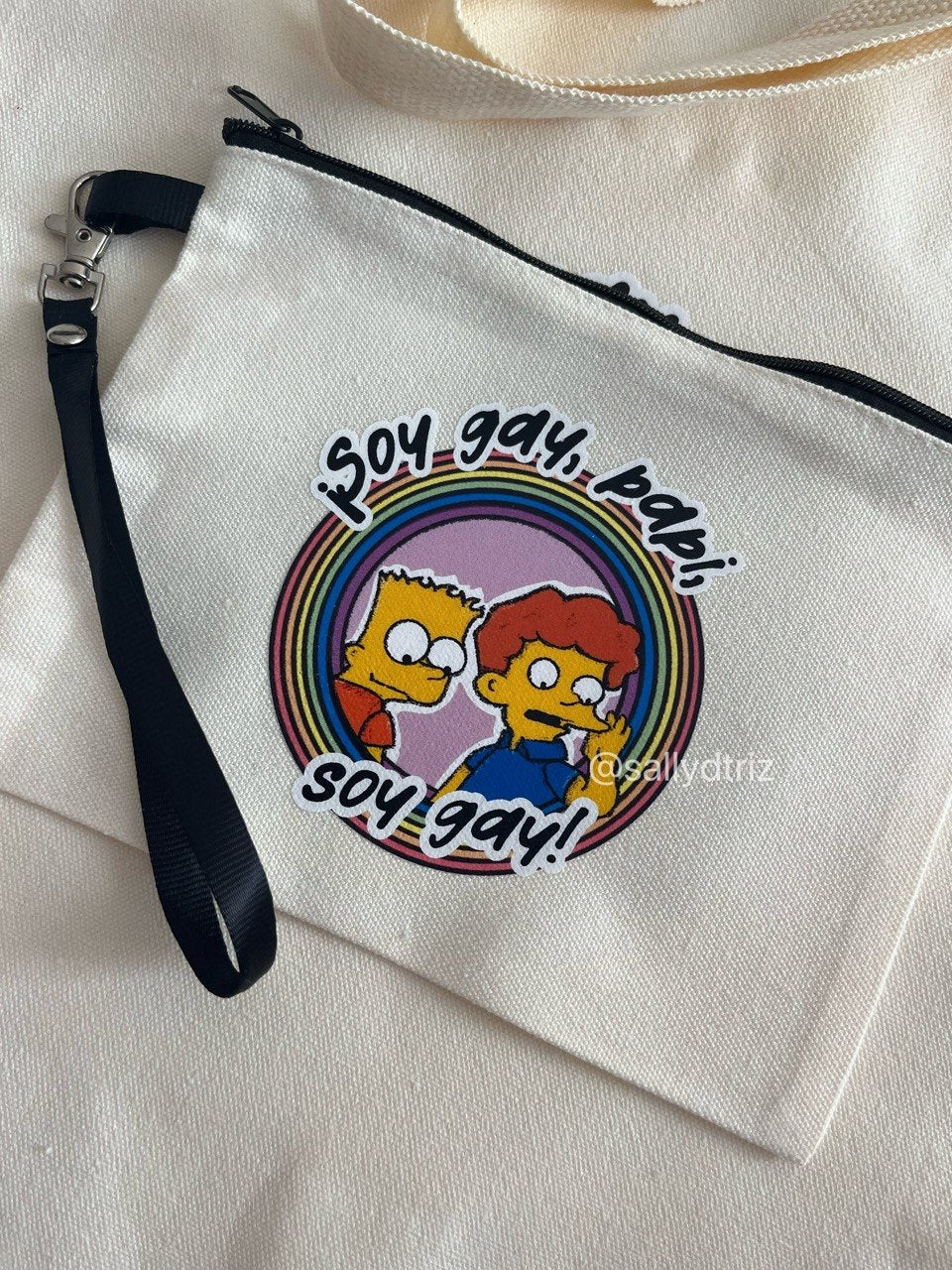 Tote Bag, estuche y pegatina de Los simpson