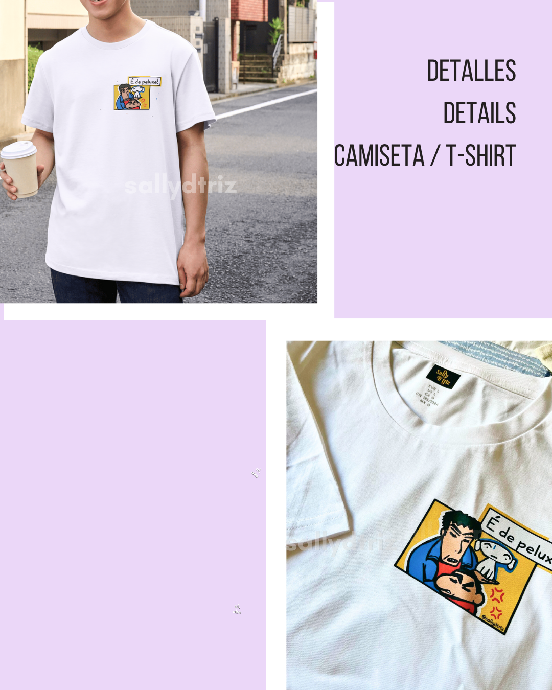 Camiseta É de Peluxe VARIOS COLORES