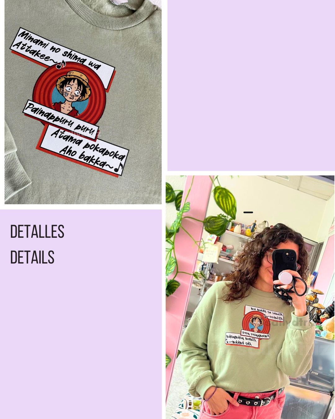 Luffy sudadera Varios COLORES